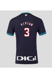 Athletic Bilbao Dani Vivian #3 Jalkapallovaatteet Vieraspaita 2025-26 Lyhythihainen